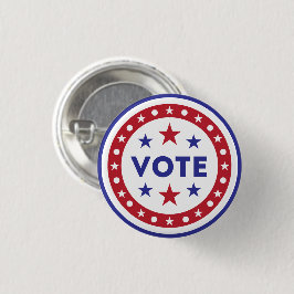 Patriotic American Flagga Vote Knapp