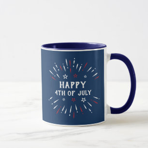 Patriotic American Independence day 4:e juli Mugg