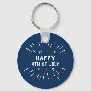 Patriotic American Independence day 4:e juli Nyckelring