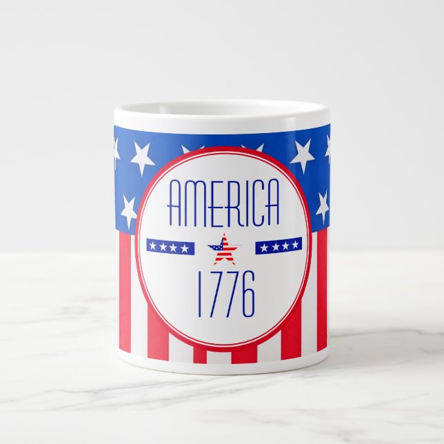 Patriotic American Jumbo Mugg (Framsidan)