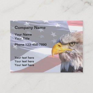 Patriotic American Large Format Visitkort
