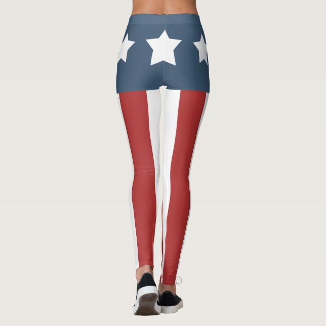 Patriotic American Leggings (Baksida)