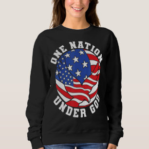 Patriotic American One Nation under Gud USA:s Flag T Shirt