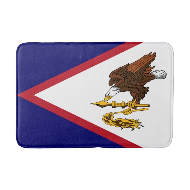 Patriotic American Samoa Flagga Badrumsmatta (Framsidan)