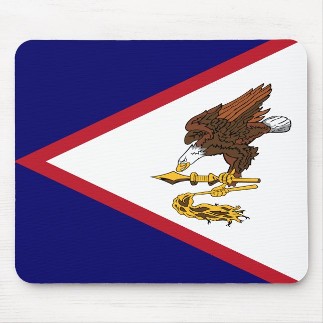 Patriotic American Samoa Flagga Musmatta (Framsidan)