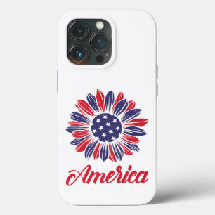 Patriotic American Sunblomma