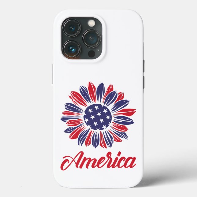Patriotic American Sunblomma (Baksida )