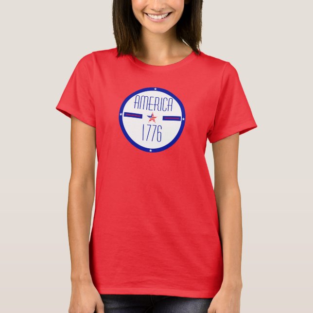 Patriotic American T-Shirt (Framsida)