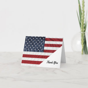 Patriotic American Tack You Cards Kort