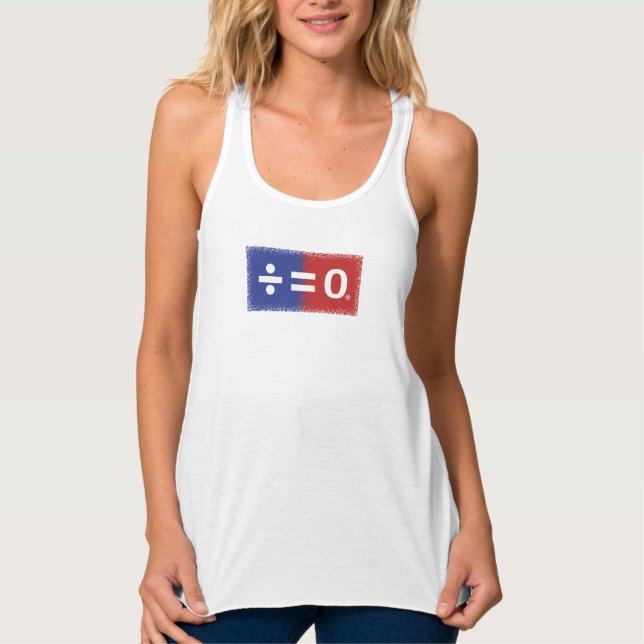 Patriotic American Unity Symbol Linne Med Racerback (Framsida)