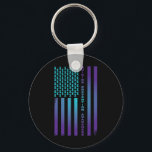 Patriotic American US Flagga Suicide Prevention Aw Nyckelring<br><div class="desc">Patriotic American US Flagga Suicide Prevention Awareness</div>