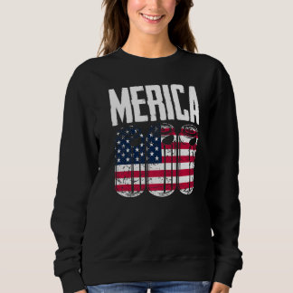 Patriotic American USA US Flagga Beer 4 juli T Shirt