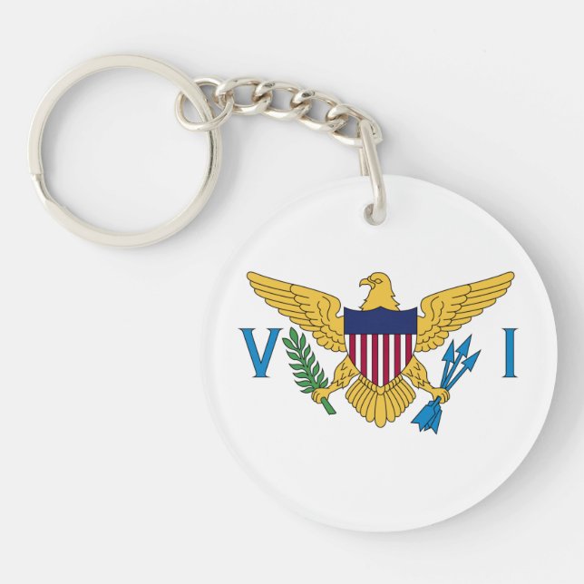 Patriotic American Virgin Islands Flagga (Framsidan)