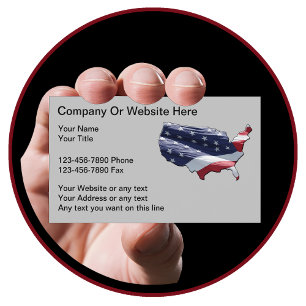 Patriotic Americana Theme Business Card-mall Visitkort