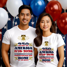 Patriotic America's 250-årsjubileum 2026 T-Shirt