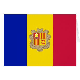 Patriotic Andorra Flagga Hälsningskort