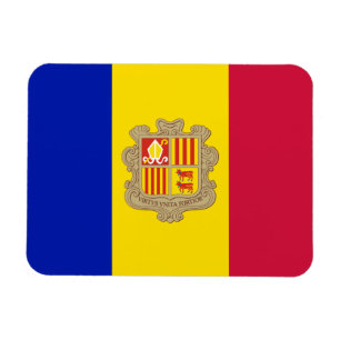Patriotic Andorra Flagga Magnet
