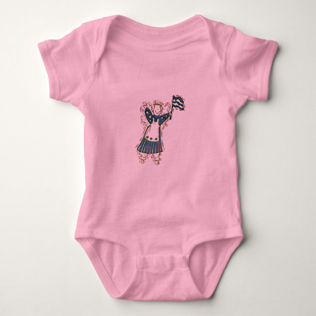 Patriotic Angel Tee Shirt (Framsida)