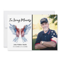Patriotic Angel Vingar Photo Military Funeral