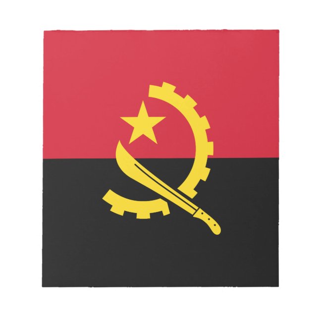 Patriotic Angolan Flagga Anteckningsblock (Framsida)