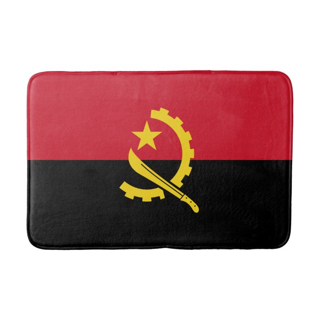Patriotic Angolan Flagga Badrumsmatta (Framsidan)