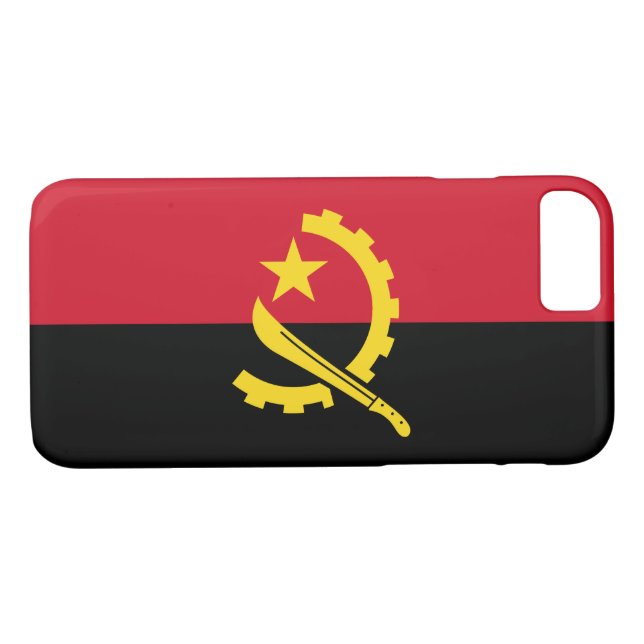 Patriotic Angolan Flagga Case-Mate iPhone Skal (Baksida (horisontal))