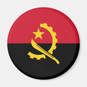 Patriotic Angolan Flagga Magnet