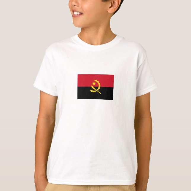 Patriotic Angolan Flagga Tröja (Framsida)