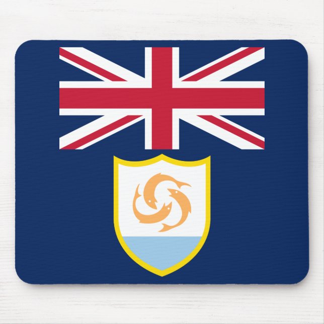 Patriotic Anguilla Flagga Mouse Pad Musmatta (Framsidan)