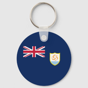 Patriotic Anguilla Flagga Nyckelring