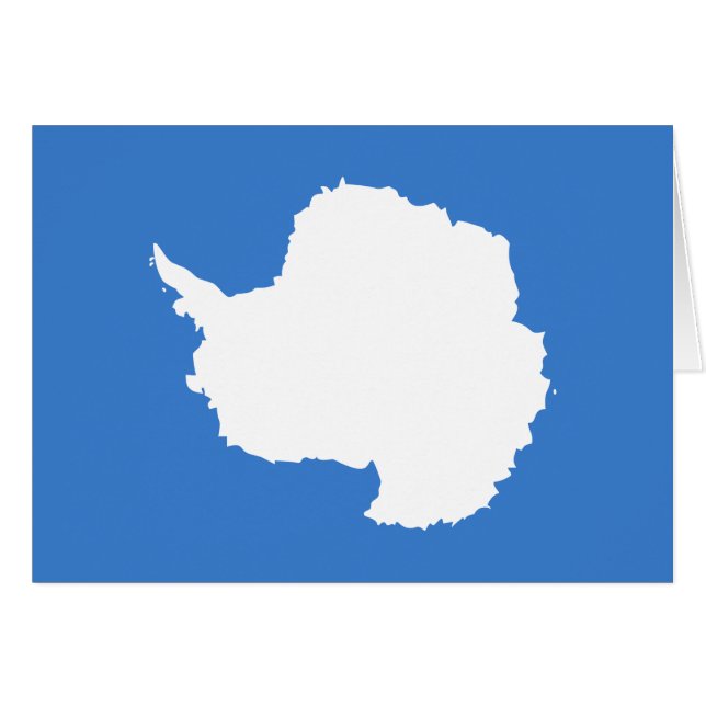 Patriotic Antarctica Flagga Hälsningskort (Framsidan Horizontal)