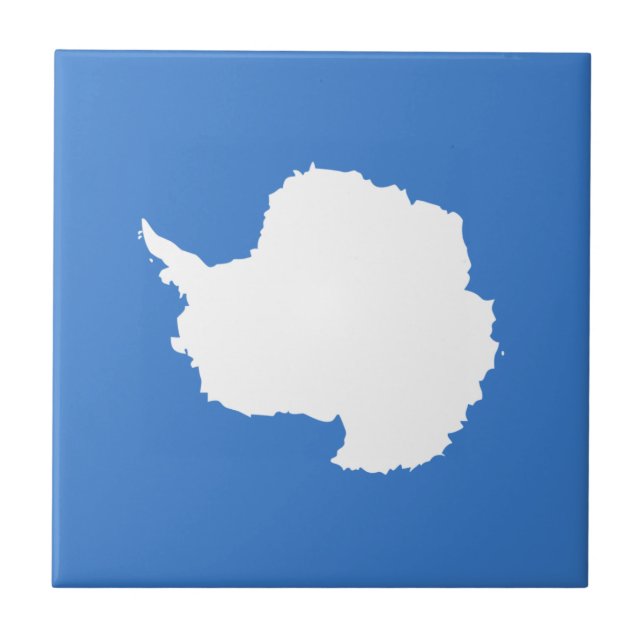 Patriotic Antarctica Flagga Kakelplatta (Framsidan)