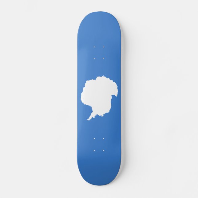 Patriotic Antarctica Flagga Mini Skateboard Bräda 18,5 Cm (Framsida)