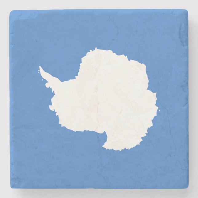 Patriotic Antarctica Flagga Stenunderlägg (Framsidan)