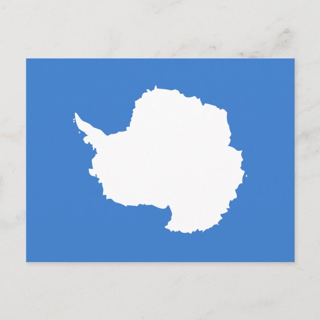 Patriotic Antarctica Flagga Vykort (Framsida)