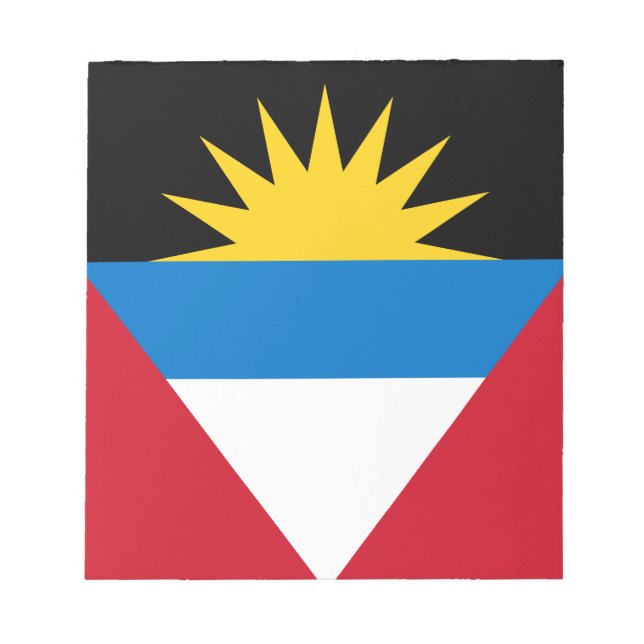 Patriotic Antigua och Barbuda Flagga Anteckningsblock (Framsida)
