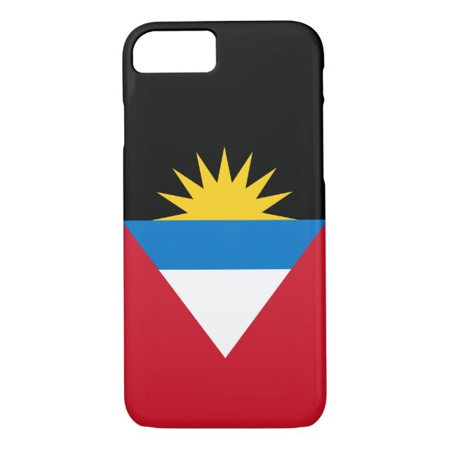 Patriotic Antigua och Barbuda Flagga Case-Mate iPhone Skal (Baksida)