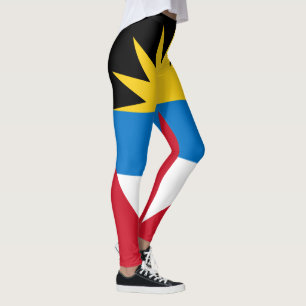 Patriotic Antigua och Barbuda Flagga Leggings