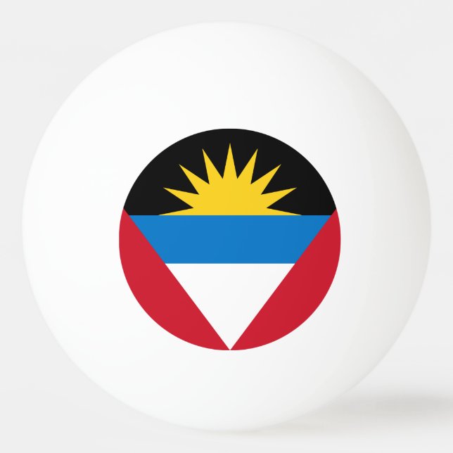 Patriotic Antigua och Barbuda Flagga Pingisboll (Framsidan)