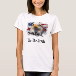 *~* Patriotic AP27 American Flagga Örn T Shirt