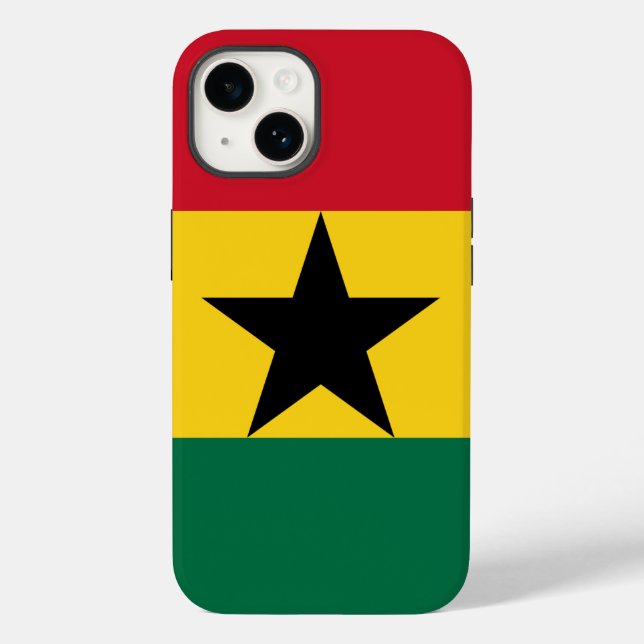 Patriotic Apple 14 Fodral-Mate, Ghana flagga (Baksida)