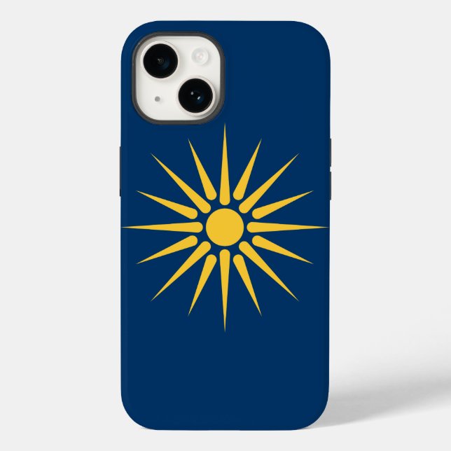 Patriotic Apple Case-Mate, Macedonia Flag (Baksida)