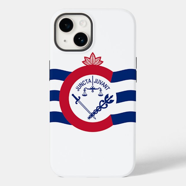 Patriotic Apple Fodral-Mate 14, Cincinnati flagga (Baksida)