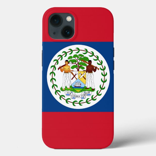 Patriotic Apple Fodral-Mate, Belize flagga (Baksida)