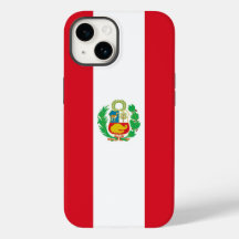 Patriotic Apple Fodral-Mate, Peru flagga-Mate iPh