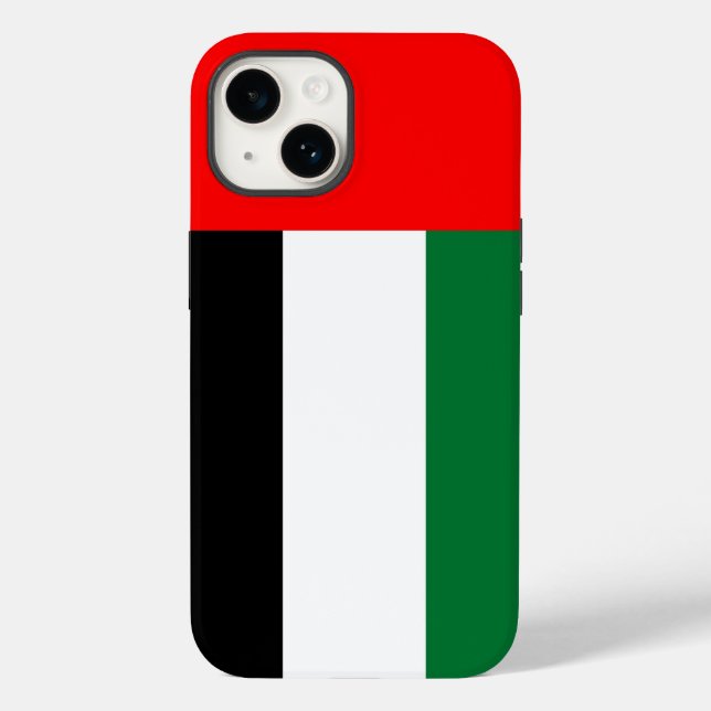 Patriotic Apple Fodral-Mate, UAE flagga-Mate iPho (Baksida)