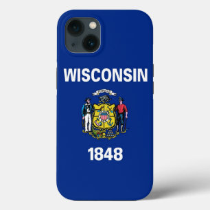 Patriotic Apple Fodral-Mate, Wisconsin flagga