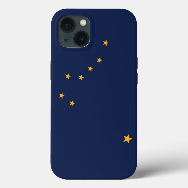 Patriotic Apple iPhone 13 Fodral-Mate, Alaska flag (Baksida)