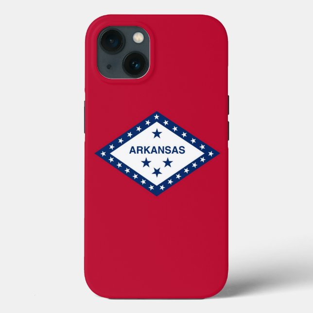Patriotic Apple iPhone 13 Fodral-Mate, Arkansas fl (Baksida)