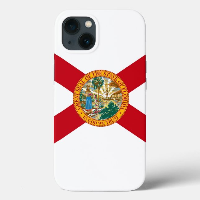 Patriotic Apple iPhone 13 Fodral-Mate, Florida fla (Baksida)